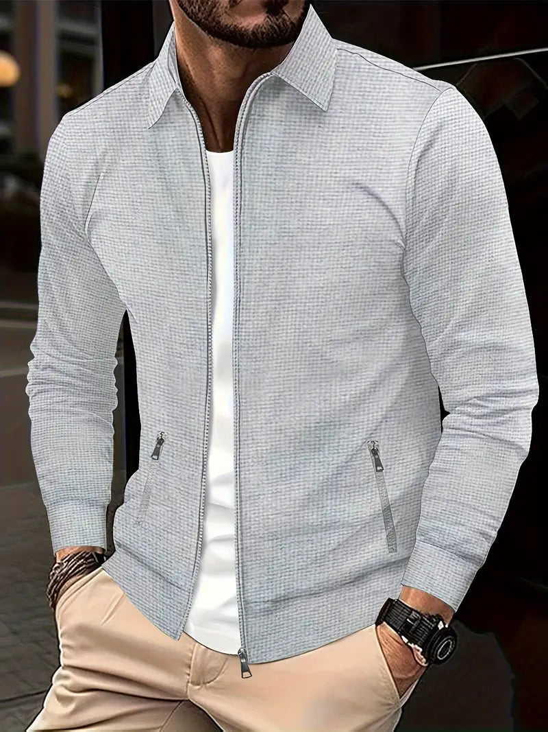 Men's zipper jacket with stylish look