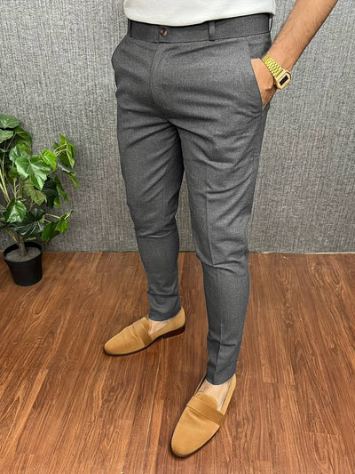 Modieuze Heren Net Chino Broek