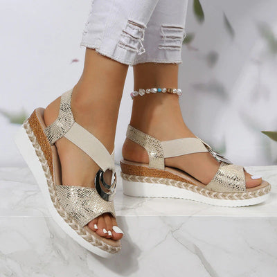 Adele - Elegante sandalen met sleehak