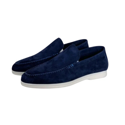 Suede Moccasins with Cushioned Insole for Men