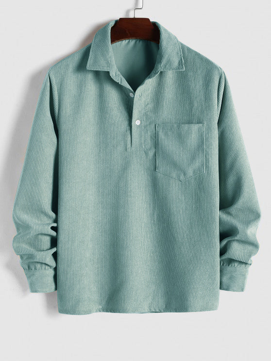 Men's Half-Button Shirt | Long Sleeve - photo 5