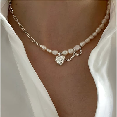 Megan - Hartparel Asymmetrische Ketting