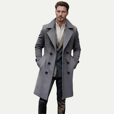 Premium Wool Long Trench Coat