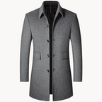 Coat with Notch Lapel for Men