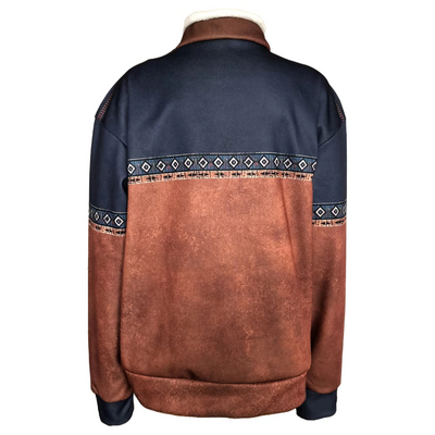 Men’s Warm Long-Sleeve Pullover with Zip