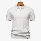 Men's Short Zip Polo | Classic Collar - photo 1