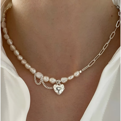 Megan - Hartparel Asymmetrische Ketting