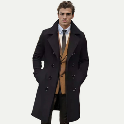 Premium Wool Long Trench Coat
