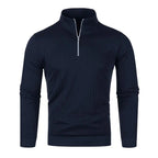 Men Turtleneck Half Zip Sweater