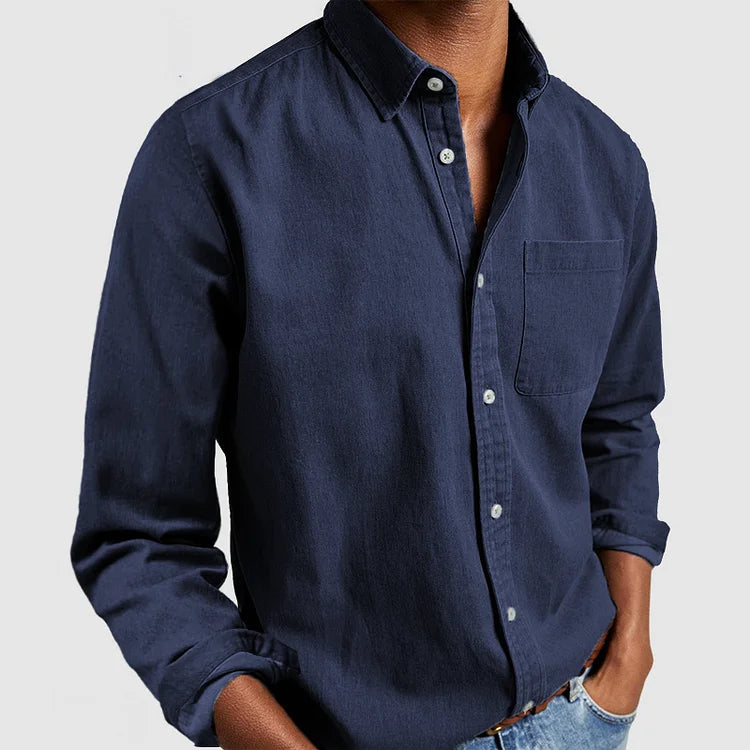 Chemise à col boutonné pour homme