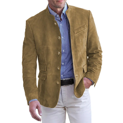 Wool Blazer with Tailored Fit for Men