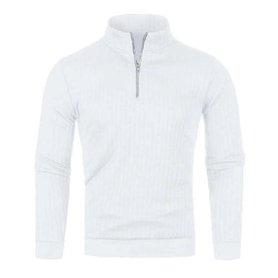 Men Turtleneck Half Zip Sweater