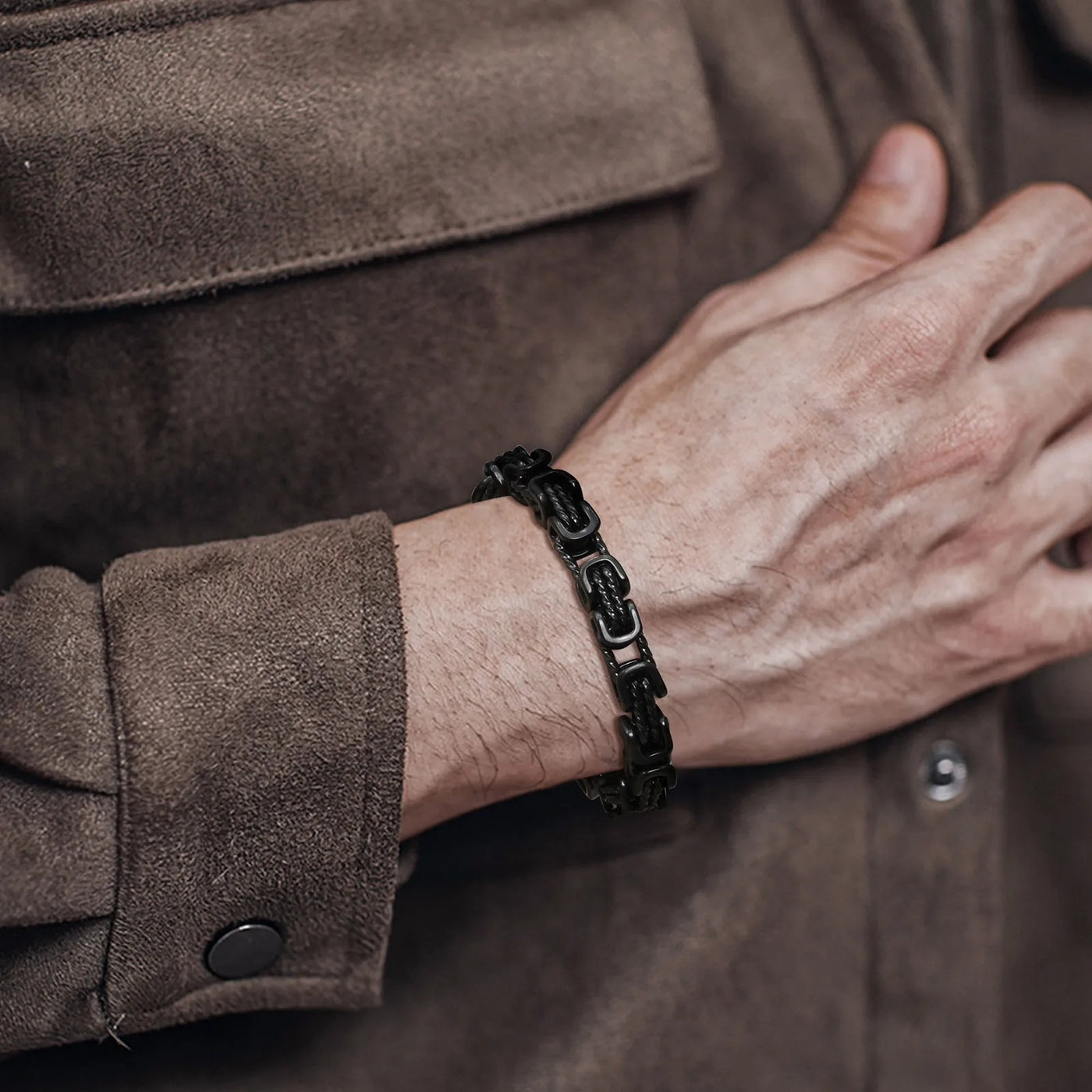 Men's Thick Byzantine Bracelets