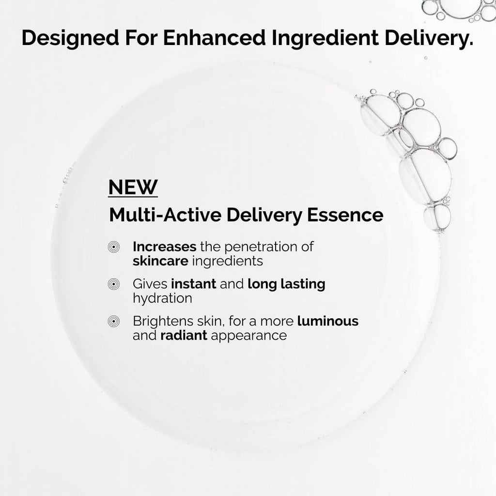 SlimBag The Ordinary Multi-Active Delivery Essence bottle showing hydrating skincare face essence for softer, smoother glass skin.