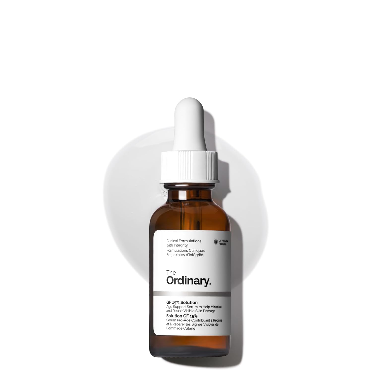 SlimBag The Ordinary GF 15% Solution anti-aging serum in a 1 fl oz bottle, designed for skin rejuvenation and wrinkle repair.