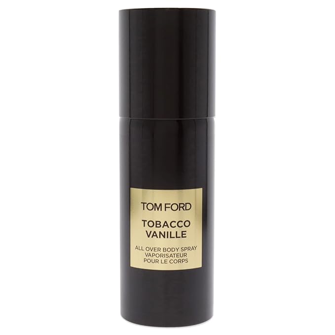 Tom Ford Tobacco Vanille all-over body spray in 150 ml bottle, with sleek design and tobacco-vanilla fragrance.
