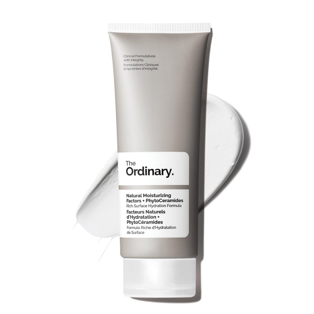 SlimBag moisturizer jar featuring The Ordinary Natural Moisturizing Factors + PhytoCeramides for dry skin and barrier support