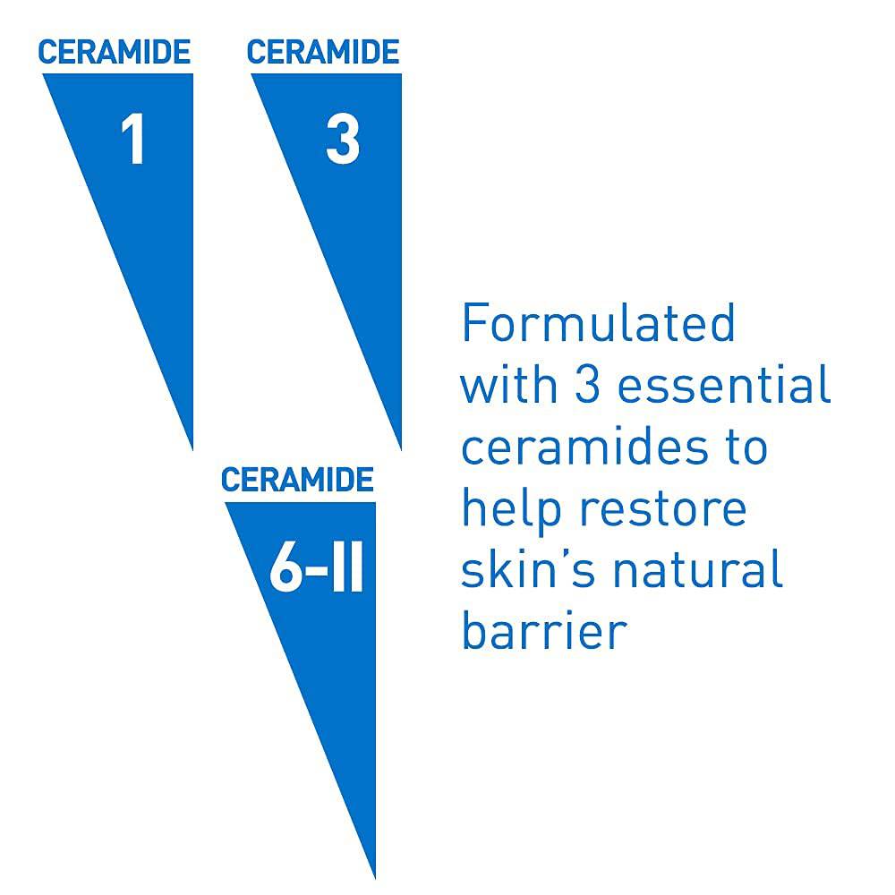 CeraVe Hydrating Cream To Foam Cleanser by SlimBag, facial cleanser with hyaluronic acid for dry skin, fragrance-free, 19 oz bottle