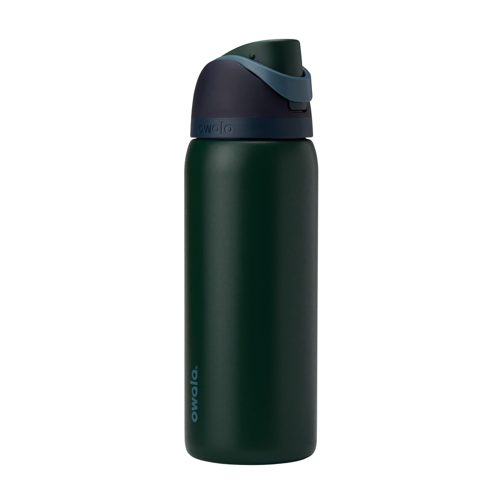 Owala FreeSip Insulated Stainless Steel Water Bottle with Straw, BPA-Free Sports Water Bottle, Great for Travel, 24 Oz, Very, Very Dark | Insulated, with Straw, for Sports, Travel, and School, BPA-Free