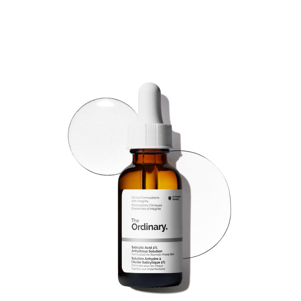 SlimBag The Ordinary Salicylic Acid 2% Anhydrous Solution exfoliating serum for blemish-prone skin and uneven texture.