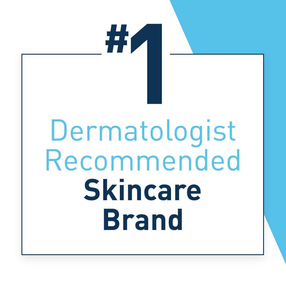 SlimBag CeraVe Moisturizing Cream for psoriasis with salicylic acid and urea, fragrance-free, 8 oz, for dry skin itch relief