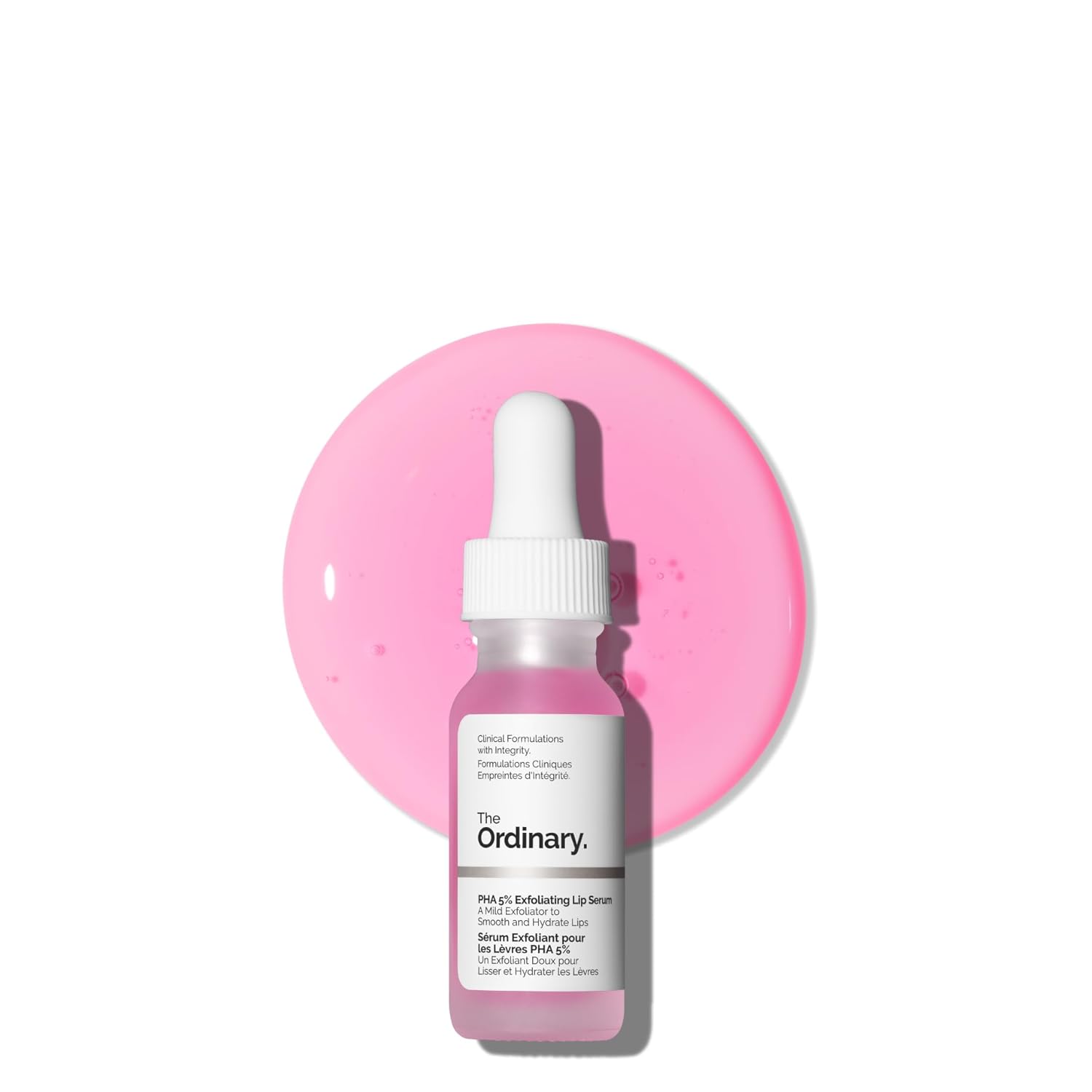 SlimBag PHA 5% Exfoliating Lip Serum in 0.5 fl oz bottle, hydrating overnight lip exfoliator treatment with smooth finish