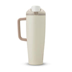 Owala FreeSip Tumbler Insulated Stainless Steel Water Bottle with Built-in Straw and Side Handle, For Travel, Work, School, and Sports, 40oz, BPA Free, Leak Proof, Iced Breeze