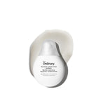 The Ordinary Squalane + Amino Acids Hydrating Lip Balm in a small jar, suitable for lips, elbows, and cuticles, with a smooth texture.
