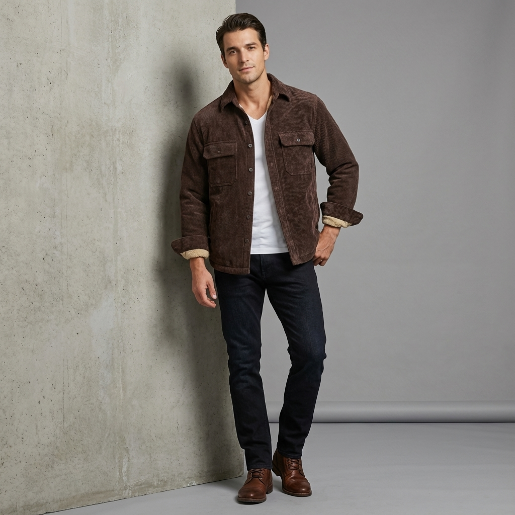 Men's Overshirt | Levano Lined Corduroy - photo 4