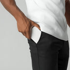 Casual Stretch Trousers with Tailored Fit for Men