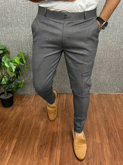 Modieuze Heren Net Chino Broek