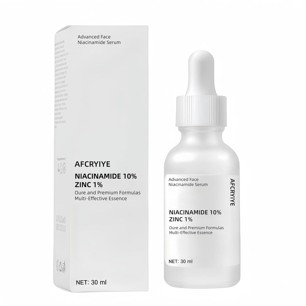 SlimBag Niacinamide 10% + Zinc 1% facial serum bottle, lightweight and non-greasy for oil control, acne, and pore minimization.
