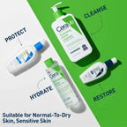 CeraVe Hydrating Toner for face with hyaluronic acid, niacinamide, and ceramides for sensitive dry skin, fragrance-free, 6.8 oz bottle