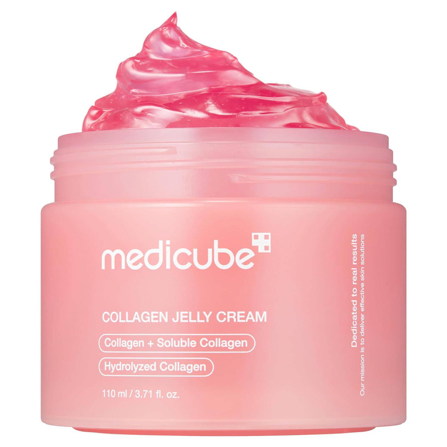 Medcube Jelly Cream by SlimBag with collagen and niacinamide, showing the hydrating, plumping skincare product in a jar.