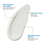 SlimBag CeraVe Ultra-Light Moisturizing Lotion with SPF 30, oil-free face moisturizer with hyaluronic acid and ceramides in 1.7 oz bottle