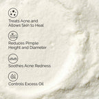 SlimBag The Ordinary Sulfur 10% Powder-to-Cream acne spot treatment in 0.18 oz, showing the product container and application area.