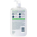 SlimBag CeraVe Hydrating Cream To Foam Cleanser with hyaluronic acid, gentle face wash for dry, normal skin, fragrance-free, 19 oz.