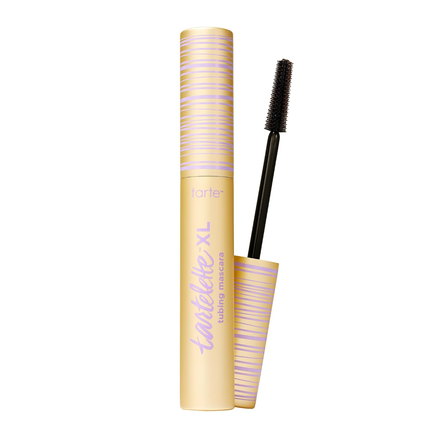 Tarte Tartelette XL tubing mascara by SlimBag with peptide for bold length, lift, and volume, smudge-proof and easy to remove.