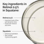 SlimBag The Ordinary Retinol 0.5% in Squalane serum bottle, anti-aging face serum for skin smoothing, 1 fl oz