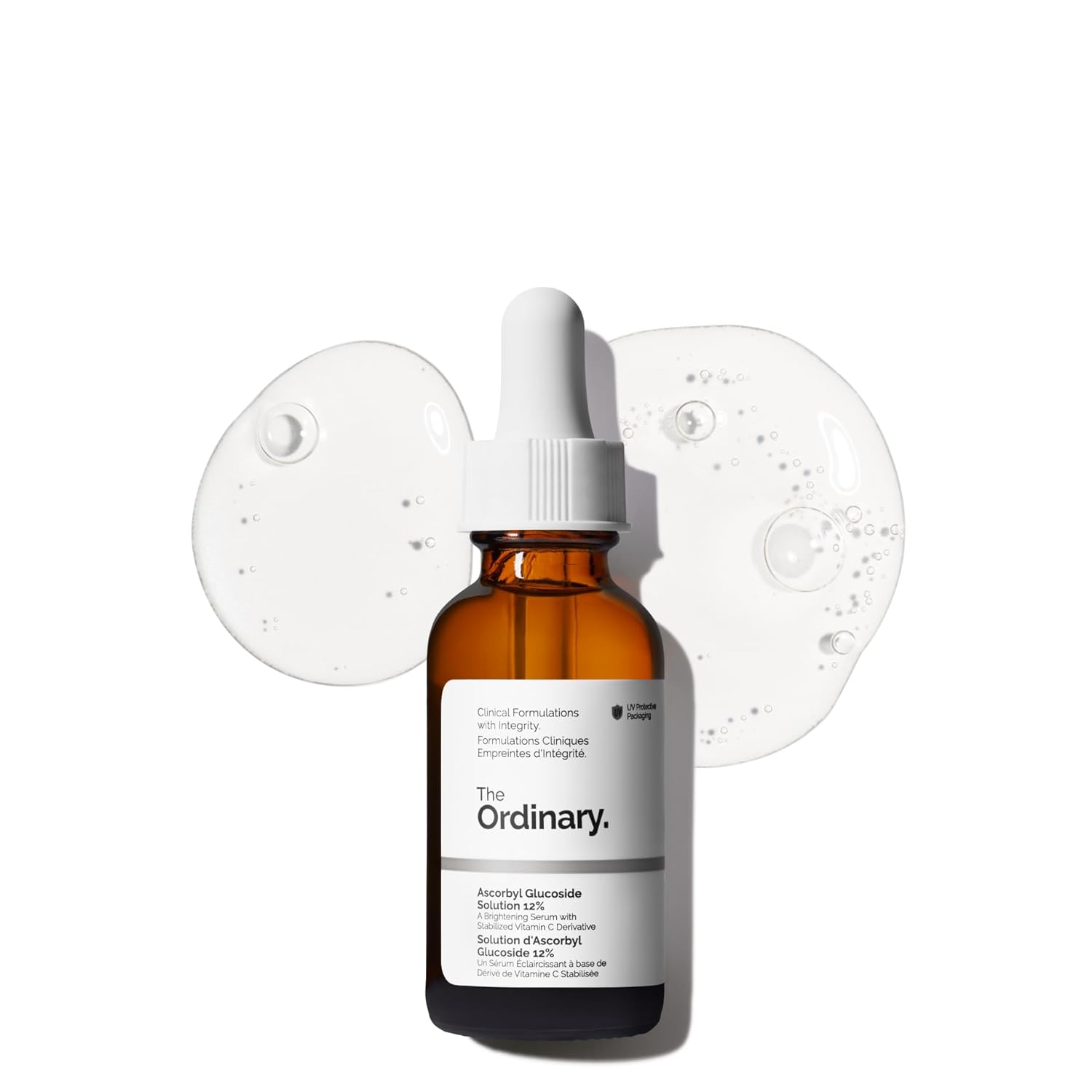 SlimBag vitamin C serum bottle featuring The Ordinary Ascorbyl Glucoside Solution 12% for bright, even skin tone and antioxidant benefits