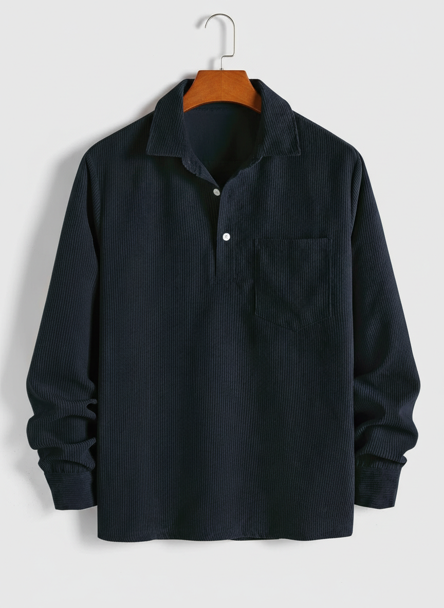 Men's Half-Button Shirt | Long Sleeve - photo 1