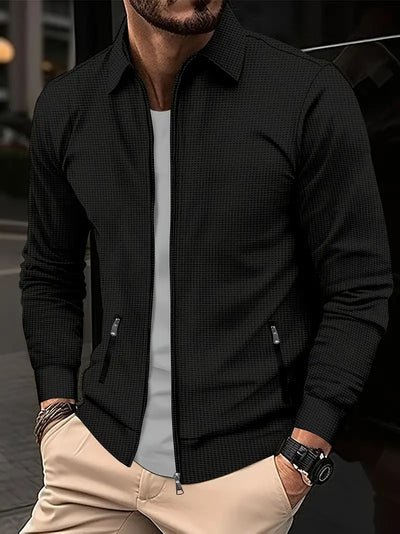 Men's zipper jacket with stylish look