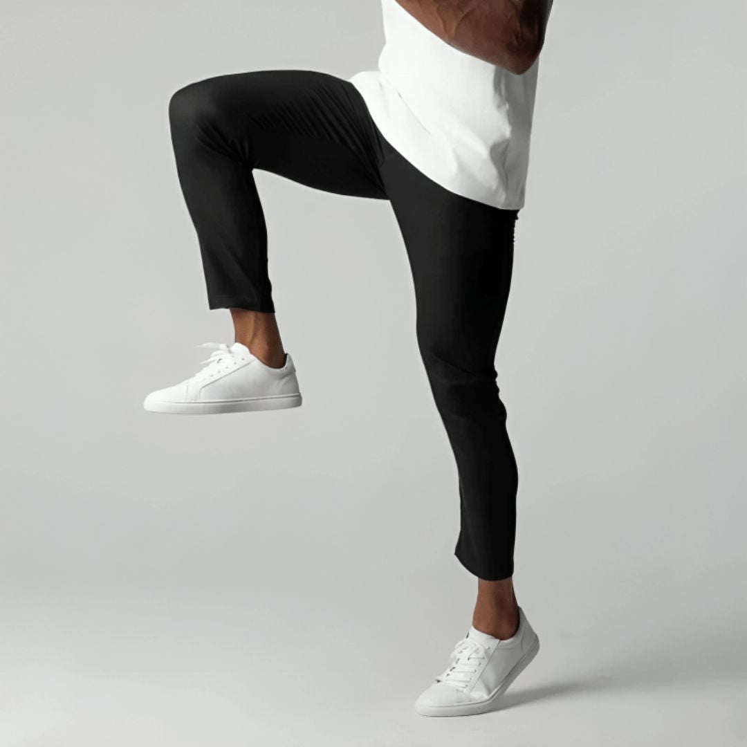 Casual Stretch Trousers with Tailored Fit for Men
