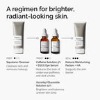 SlimBag The Ordinary Caffeine Solution 5% + EGCG eye serum for dark circles and tired eyes, in a sleek glass bottle with dropper.