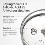 SlimBag The Ordinary Salicylic Acid 2% Anhydrous Solution bottle with dropper for exfoliating and blemish-prone skin treatment