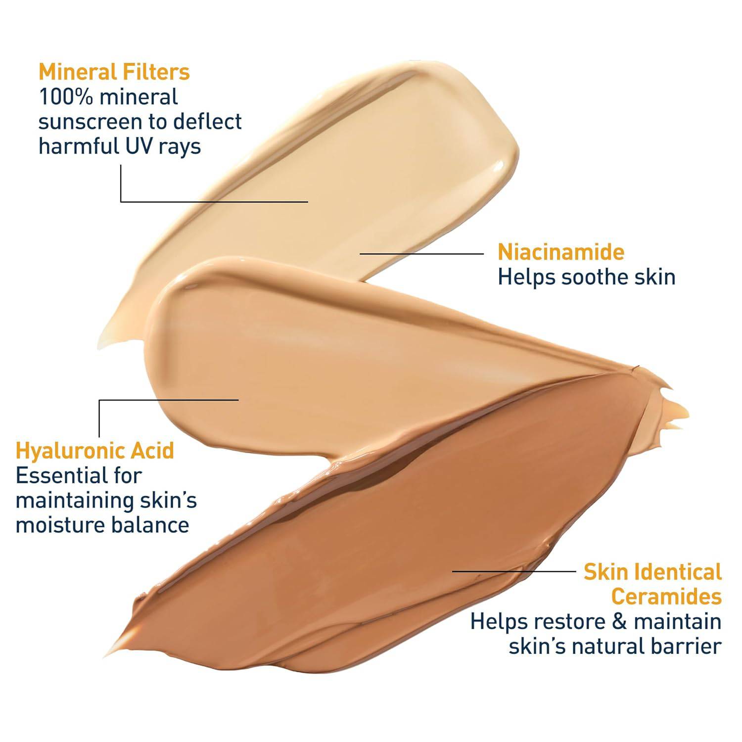 SlimBag CeraVe Hydrating Mineral Sunscreen SPF 30 with sheer tint, zinc oxide, titanium dioxide, in a 1.7 oz tube with a smooth, blended finish