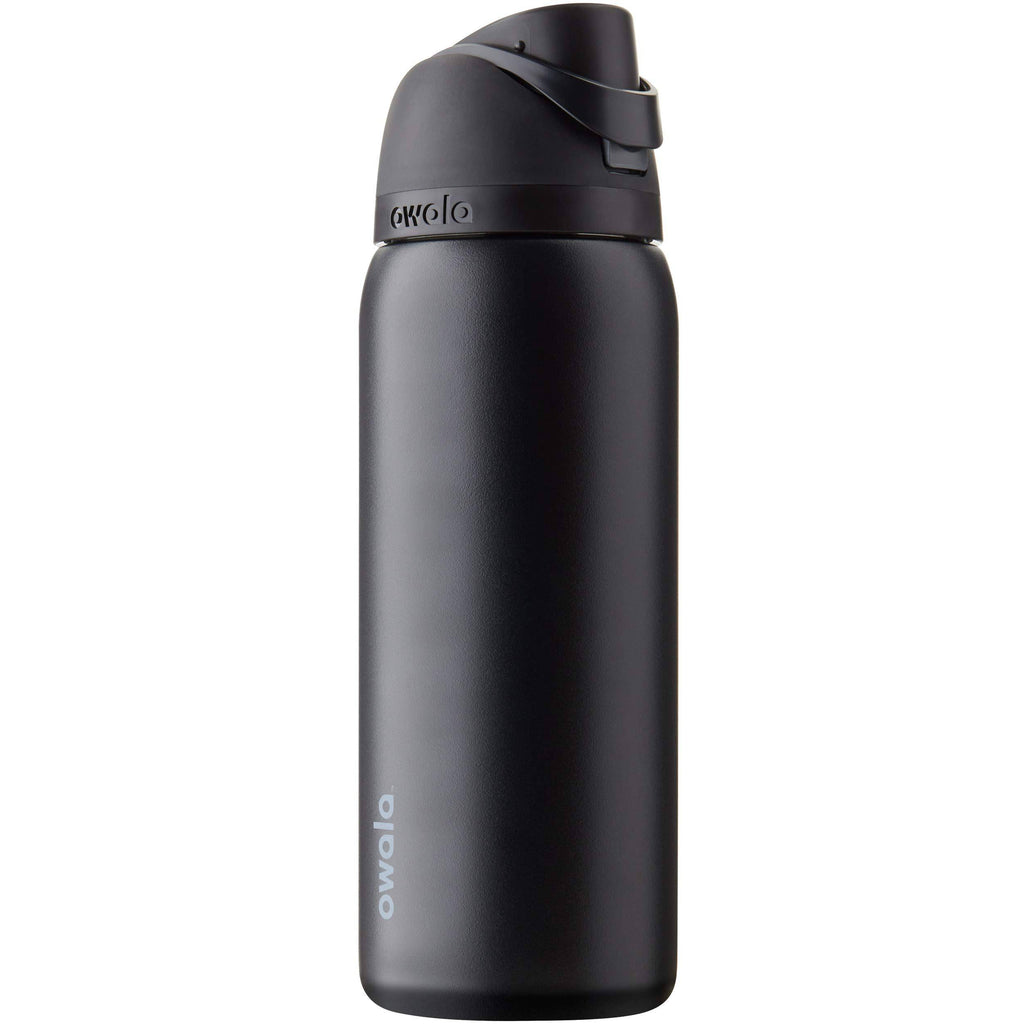 Owala FreeSip Insulated Stainless Steel Water Bottle with Straw, BPA-Free Sports Water Bottle, Great for Travel, 24 Oz, Very, Very Dark | Insulated, with Straw, for Sports, Travel, and School, BPA-Free