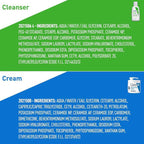 CeraVe moisturizing cream and hydrating facial cleanser skin care set with 1oz cleanser and 16oz cream, suitable for dry skin.