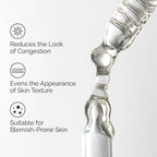 SlimBag Salicylic Acid 2% Acne-Fighting Serum bottle with dropper for blemish-prone skin, clear liquid inside