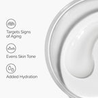 SlimBag Vitamin C Serum with 23% L-Ascorbic Acid and Hyaluronic Acid spheres in a clear bottle, featuring a white pump dispenser.
